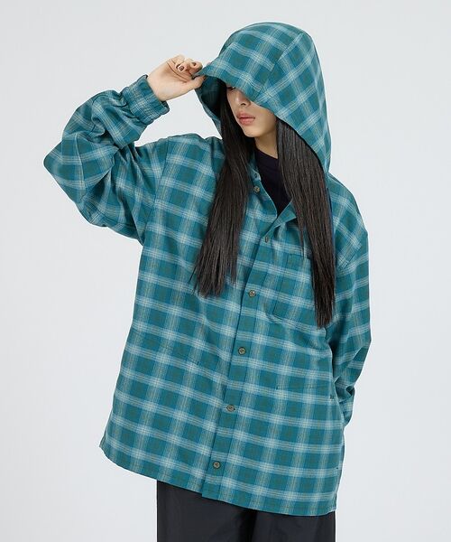 ABAHOUSE / アバハウス シャツ・ブラウス | 【NANGA / ナンガ】GRID TARTAN FIELD HOOD SHIR | 詳細1