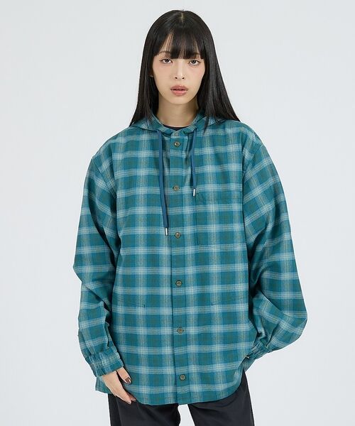 ABAHOUSE / アバハウス シャツ・ブラウス | 【NANGA / ナンガ】GRID TARTAN FIELD HOOD SHIR | 詳細11