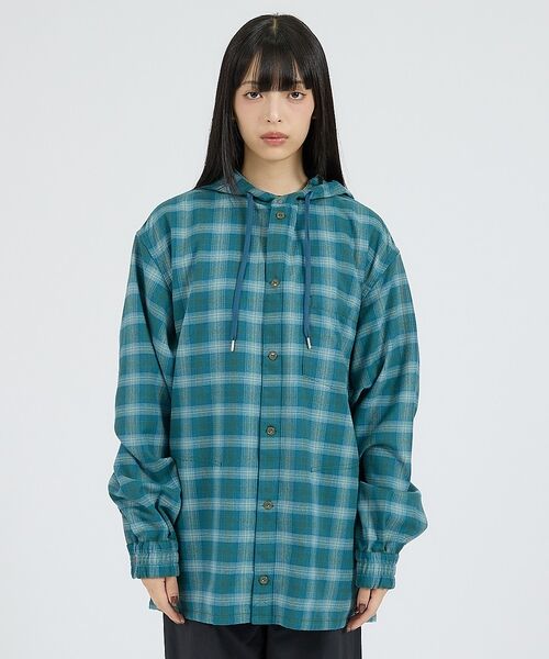 ABAHOUSE / アバハウス シャツ・ブラウス | 【NANGA / ナンガ】GRID TARTAN FIELD HOOD SHIR | 詳細3