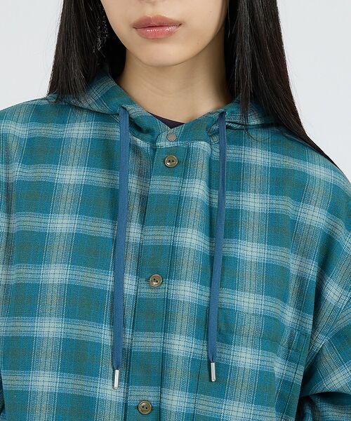 ABAHOUSE / アバハウス シャツ・ブラウス | 【NANGA / ナンガ】GRID TARTAN FIELD HOOD SHIR | 詳細6