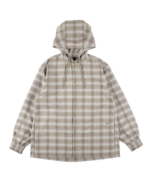 ABAHOUSE / アバハウス シャツ・ブラウス | 【NANGA / ナンガ】GRID TARTAN FIELD HOOD SHIR（ベージュ）