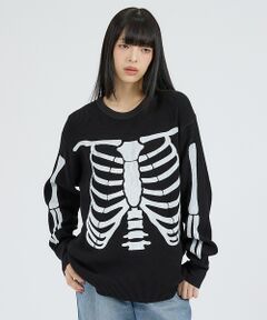 ABAHOUSE / アバハウス スウェット | 【Healthknit / ヘルスニット】サーマルニット ワッフル ボーンズプリ