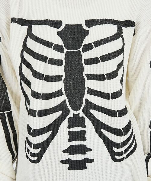 ABAHOUSE / アバハウス スウェット | 【Healthknit / ヘルスニット】サーマルニット ワッフル ボーンズプリ | 詳細4