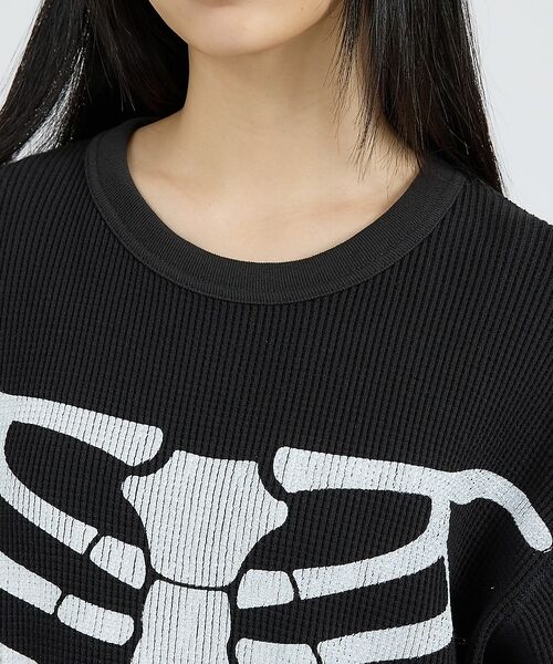 ABAHOUSE / アバハウス スウェット | 【Healthknit / ヘルスニット】サーマルニット ワッフル ボーンズプリ | 詳細11