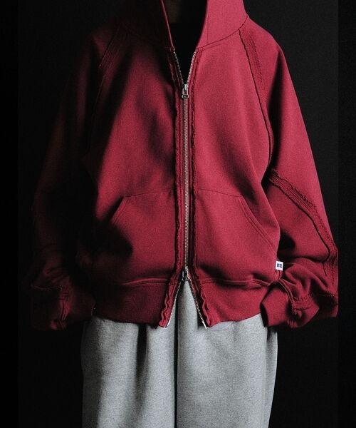 ABAHOUSE / アバハウス パーカー | 【RUSSELL×jieDa】 Campus Sweat Zip Hoodie | 詳細1