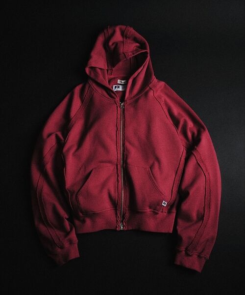 ABAHOUSE / アバハウス パーカー | 【RUSSELL×jieDa】 Campus Sweat Zip Hoodie | 詳細3
