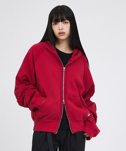 ABAHOUSE / アバハウス パーカー | 【RUSSELL×jieDa】 Campus Sweat Zip Hoodie | 詳細4