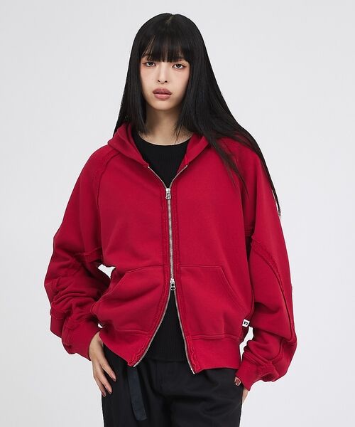 ABAHOUSE / アバハウス パーカー | 【RUSSELL×jieDa】 Campus Sweat Zip Hoodie | 詳細9