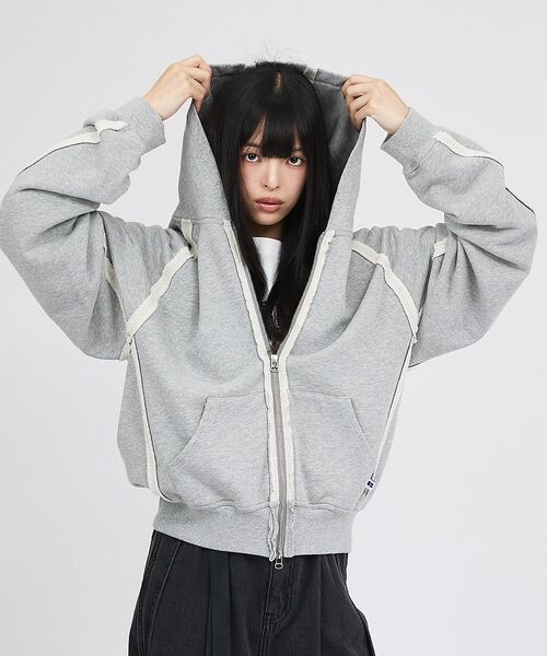 ABAHOUSE / アバハウス パーカー | 【RUSSELL×jieDa】 Campus Sweat Zip Hoodie | 詳細22