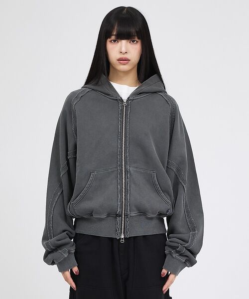 ABAHOUSE / アバハウス パーカー | 【RUSSELL×jieDa】 Campus Sweat Zip Hoodie | 詳細30
