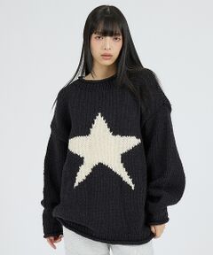 ABAHOUSE / アバハウス ニット・セーター | 【THRIFTY LOOK / スリフティールック】HAND KNIT ROLL
