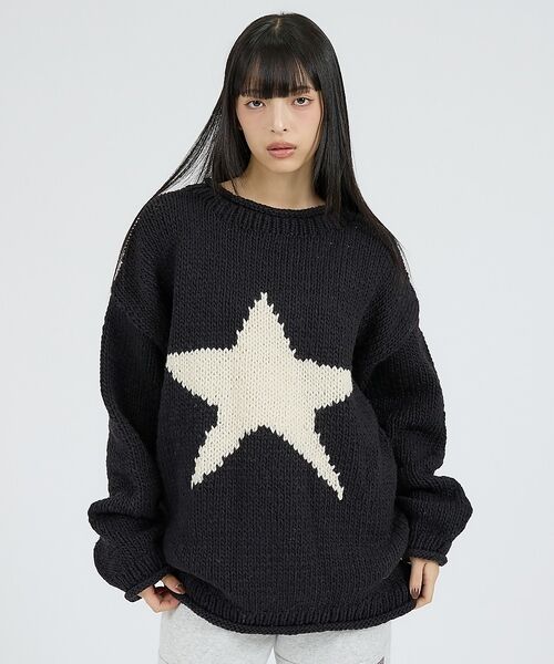 ABAHOUSE / アバハウス ニット・セーター | 【THRIFTY LOOK / スリフティールック】HAND KNIT ROLL | 詳細3