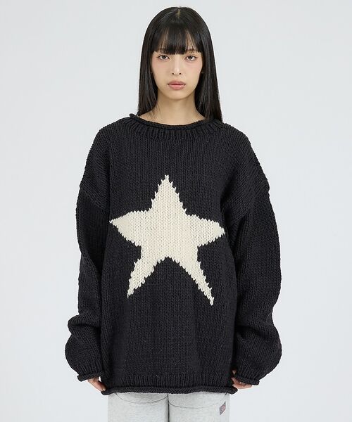 ABAHOUSE / アバハウス ニット・セーター | 【THRIFTY LOOK / スリフティールック】HAND KNIT ROLL | 詳細4