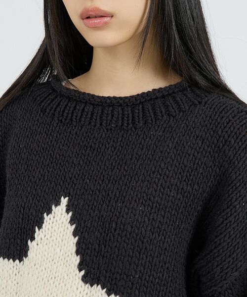 ABAHOUSE / アバハウス ニット・セーター | 【THRIFTY LOOK / スリフティールック】HAND KNIT ROLL | 詳細7