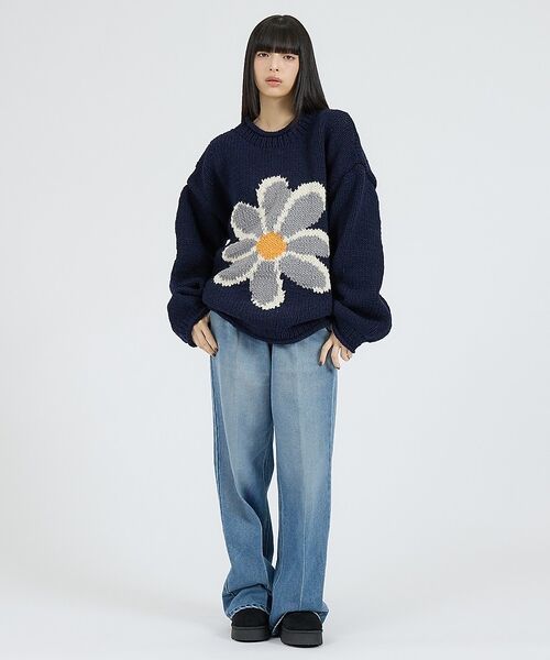 ABAHOUSE / アバハウス ニット・セーター | 【THRIFTY LOOK / スリフティールック】HAND KNIT ROLL | 詳細12
