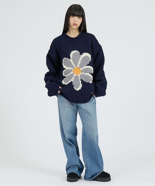 ABAHOUSE / アバハウス ニット・セーター | 【THRIFTY LOOK / スリフティールック】HAND KNIT ROLL | 詳細21