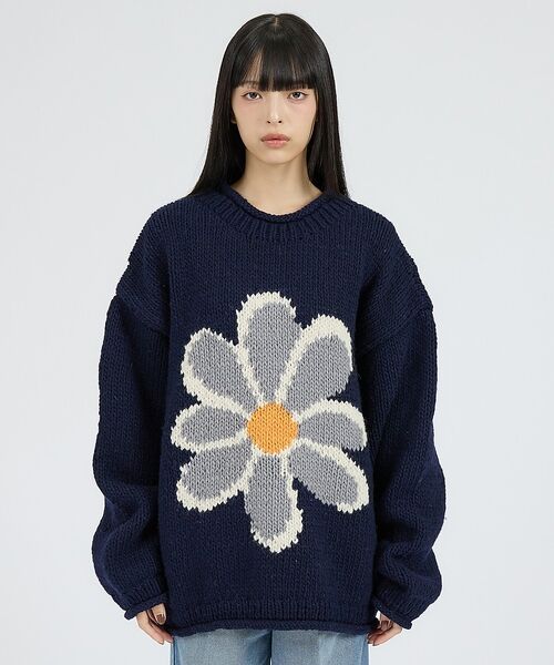 ABAHOUSE / アバハウス ニット・セーター | 【THRIFTY LOOK / スリフティールック】HAND KNIT ROLL | 詳細13