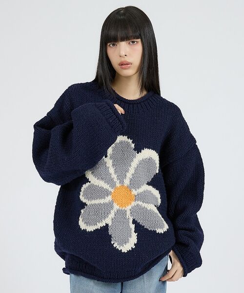 ABAHOUSE / アバハウス ニット・セーター | 【THRIFTY LOOK / スリフティールック】HAND KNIT ROLL | 詳細20