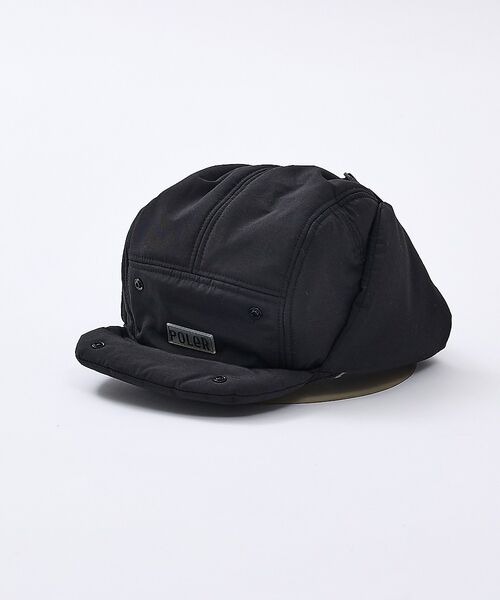 ABAHOUSE / アバハウス ハット | 【POLER / ポーラー】PUFF FLAPCAP / パフ フラップキャップ（ブラック）