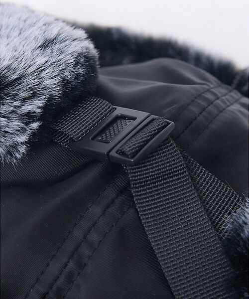 ABAHOUSE / アバハウス ハット | 【POLER / ポーラー】NYLON FUR FLAP CAP / ナイロン | 詳細6
