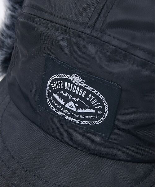ABAHOUSE / アバハウス ハット | 【POLER / ポーラー】NYLON FUR FLAP CAP / ナイロン | 詳細7