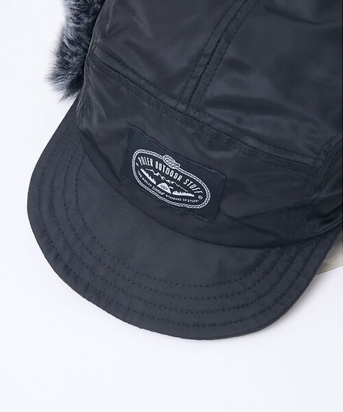 ABAHOUSE / アバハウス ハット | 【POLER / ポーラー】NYLON FUR FLAP CAP / ナイロン | 詳細8