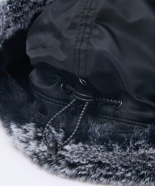 ABAHOUSE / アバハウス ハット | 【POLER / ポーラー】NYLON FUR FLAP CAP / ナイロン | 詳細9