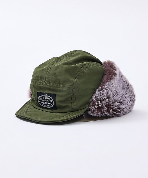 ABAHOUSE / アバハウス ハット | 【POLER / ポーラー】NYLON FUR FLAP CAP / ナイロン | 詳細13