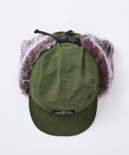 ABAHOUSE / アバハウス ハット | 【POLER / ポーラー】NYLON FUR FLAP CAP / ナイロン | 詳細16