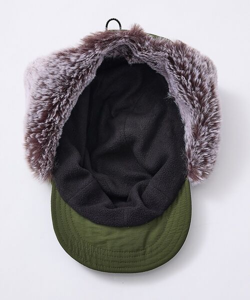 ABAHOUSE / アバハウス ハット | 【POLER / ポーラー】NYLON FUR FLAP CAP / ナイロン | 詳細19