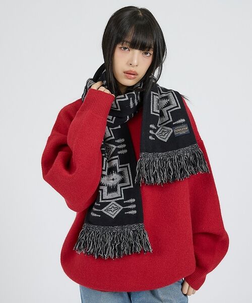 ABAHOUSE / アバハウス マフラー・ショール・スヌード・ストール | 【PENDLETON / ペンドルトン】KNIT MUFFLER / HARDI | 詳細1