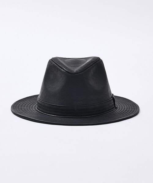 ABAHOUSE / アバハウス ハット | 【RUBEN/ルーベン】FAKE LEATHER FLAT HAT/RUS-13 | 詳細1