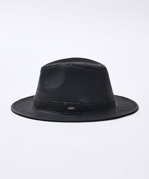 ABAHOUSE / アバハウス ハット | 【RUBEN/ルーベン】FAKE LEATHER FLAT HAT/RUS-13 | 詳細2