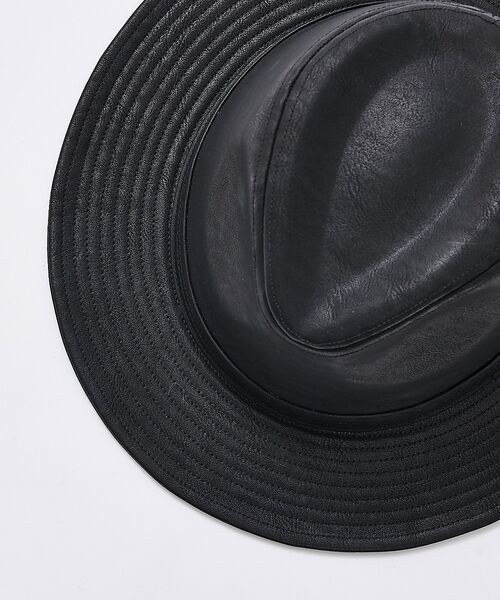 ABAHOUSE / アバハウス ハット | 【RUBEN/ルーベン】FAKE LEATHER FLAT HAT/RUS-13 | 詳細6