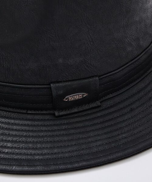 ABAHOUSE / アバハウス ハット | 【RUBEN/ルーベン】FAKE LEATHER FLAT HAT/RUS-13 | 詳細7