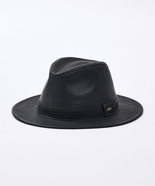 ABAHOUSE / アバハウス ハット | 【RUBEN/ルーベン】FAKE LEATHER FLAT HAT/RUS-13（ブラック）