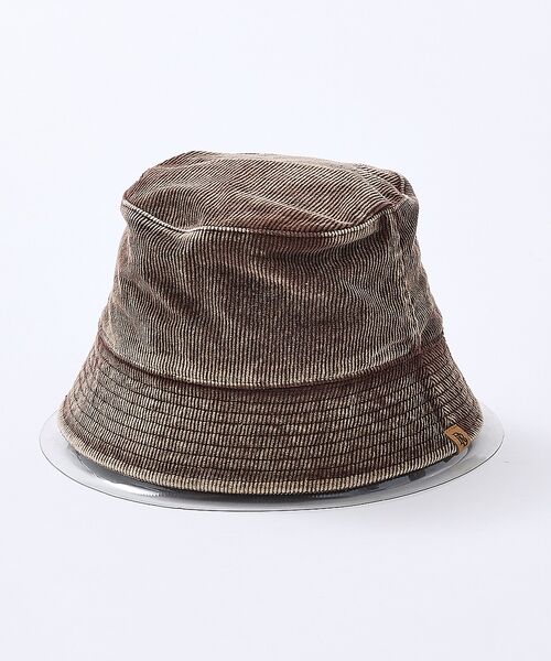 ABAHOUSE / アバハウス ハット | 【RUBEN/ルーベン】CRASHED　COUDUROY BUKET HAT/R（ブラウン）