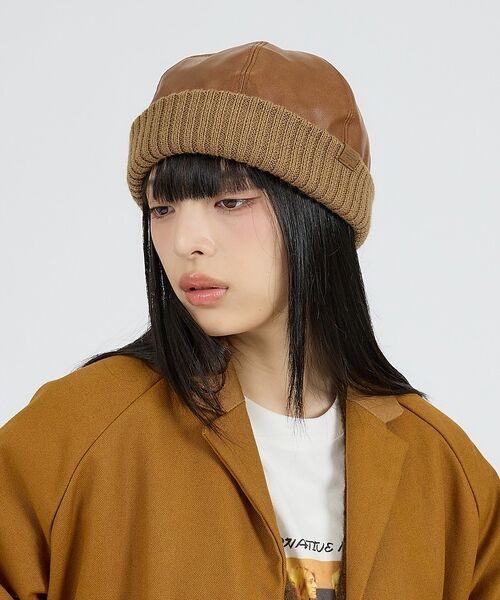 ABAHOUSE / アバハウス ハット | 【RUBEN/ルーベン】FAKE LEATHER ROLL　WATCH/RUS- | 詳細21
