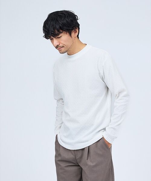 ABAHOUSE / アバハウス Tシャツ | 【チェック柄】リンクス ブロック 長袖 Tシャツ【予約】 | 詳細3
