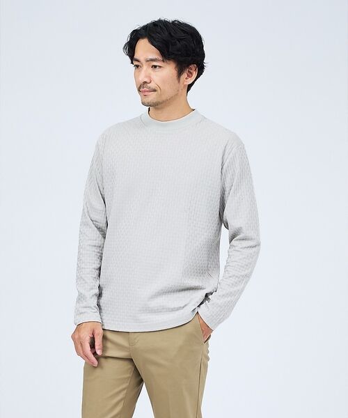 ABAHOUSE / アバハウス Tシャツ | 【チェック柄】リンクス ブロック 長袖 Tシャツ【予約】 | 詳細8