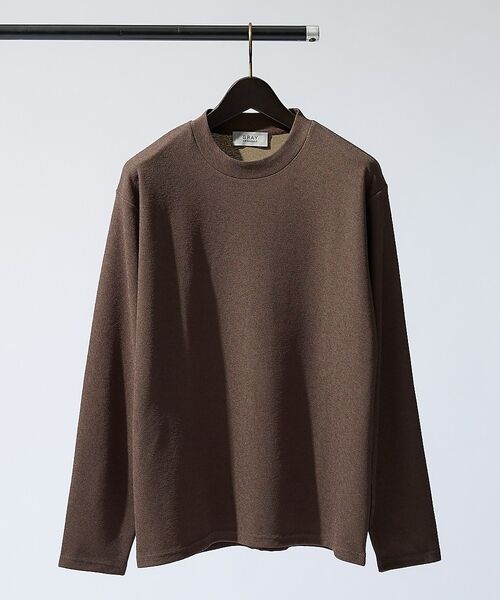ABAHOUSE / アバハウス Tシャツ | 【アンサンブル対応】ピケパイル プルオーバー【予約】(ブラウン)