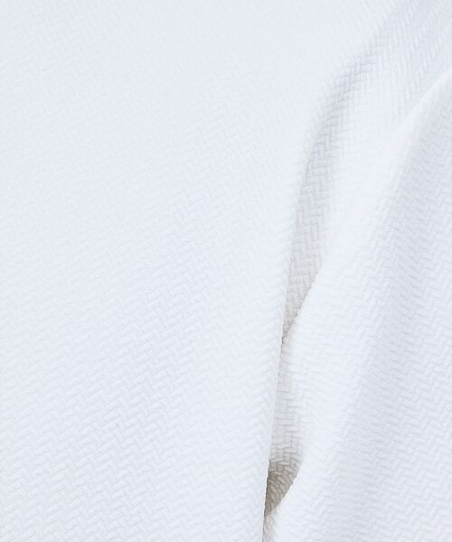 ABAHOUSE / アバハウス シャツ・ブラウス | 【ヘリンボーン柄】ジャガード モックネック 半袖 Tシャツ / アンサンブル対応 | 詳細6