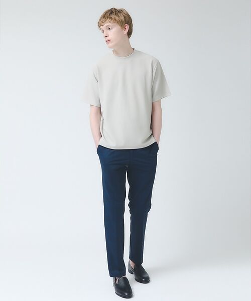 ABAHOUSE / アバハウス シャツ・ブラウス | 【ヘリンボーン柄】ジャガード モックネック 半袖 Tシャツ / アンサンブル対応 | 詳細11