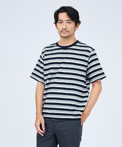 ABAHOUSE / アバハウス Tシャツ | メランジボーダー 半袖Tシャツ【予約】