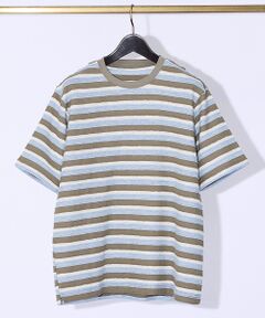ABAHOUSE / アバハウス Tシャツ | メランジボーダー 半袖Tシャツ【予約】