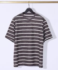 ABAHOUSE / アバハウス Tシャツ | メランジボーダー 半袖Tシャツ【予約】