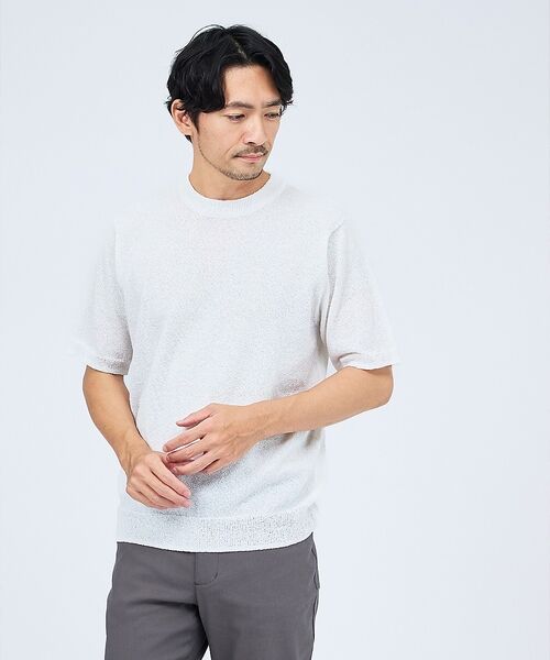 ABAHOUSE / アバハウス Tシャツ | ブークレー 半袖Tシャツ(ホワイト)