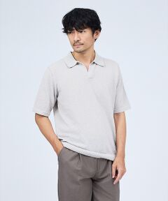 ABAHOUSE / アバハウス ポロシャツ | ブークレー スキッパー 半袖ポロシャツ【予約】