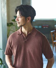 ABAHOUSE / アバハウス ポロシャツ | ブークレー スキッパー 半袖ポロシャツ【予約】