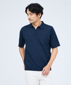 ABAHOUSE / アバハウス ポロシャツ | ブークレー スキッパー 半袖ポロシャツ【予約】
